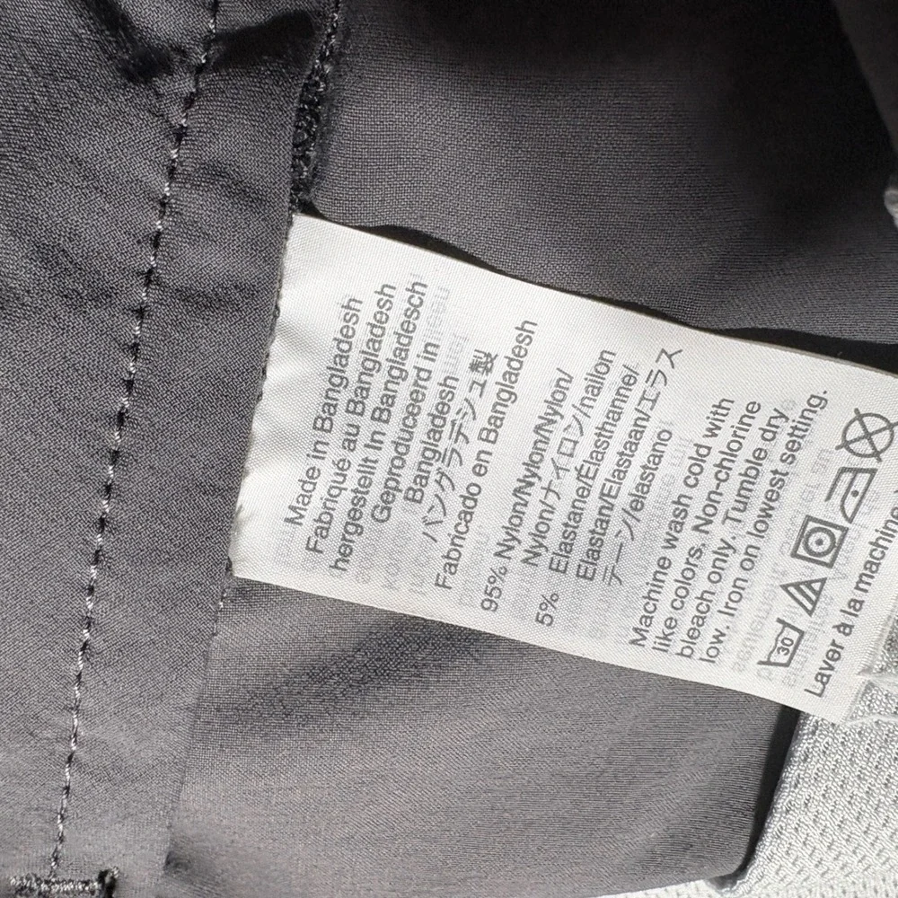 J.Crew 484 Slim Stretch Tech Pant  Size 29/30 Dark Grey Zip pockets